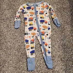 Little Sleepies Construction Zippy 0-3 Months